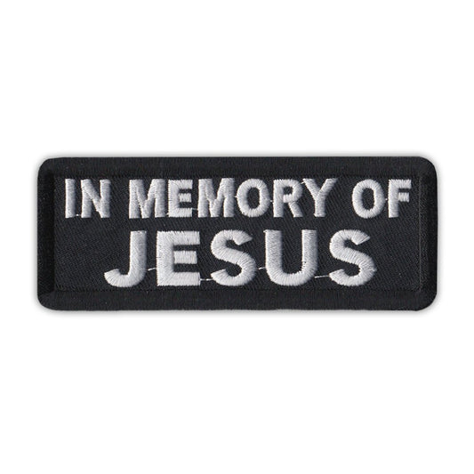 Patch, Embroidered Patch, In Memory of Jesus, 4