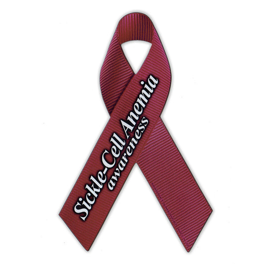 Magnet, Ribbon, Sickle Cell Anemia Awareness, 4.25