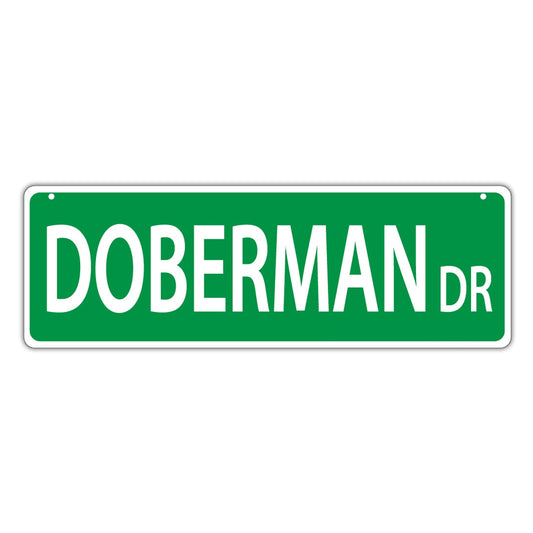 Street Sign, Plastic, Doberman Drive, 17