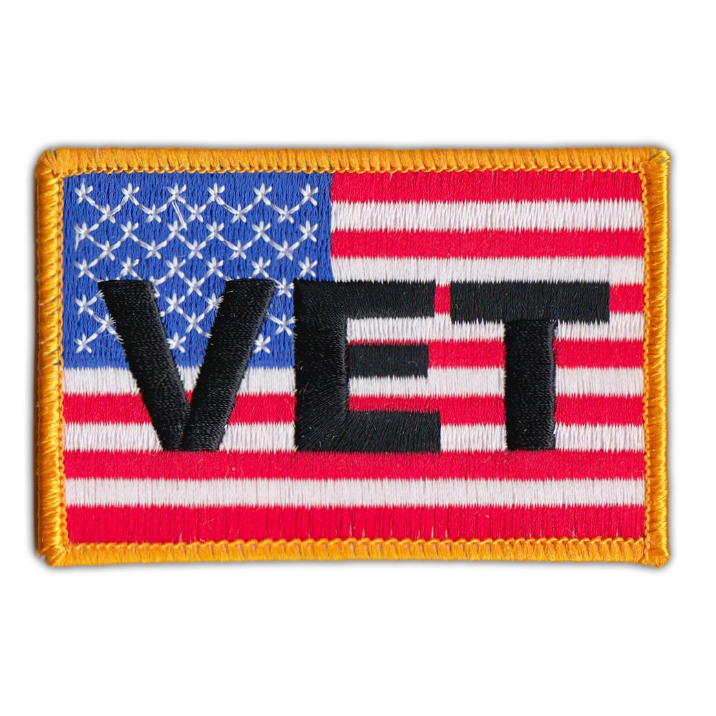 Patch - United States Flag USA (Military Vet Flag) 