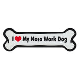 Dog Bone Magnet - I Love My Nose Work Dog