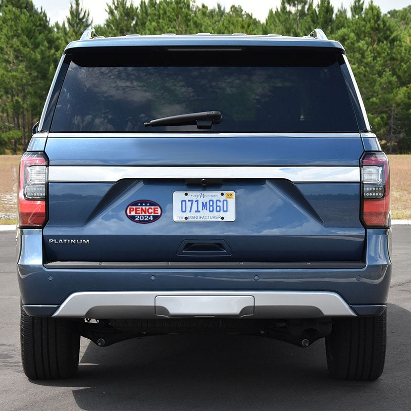 Pence 2024 Magnet on Blue SUV