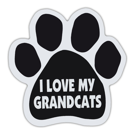 Magnet, Cat Paw, I Love My Grandcats, 5.5