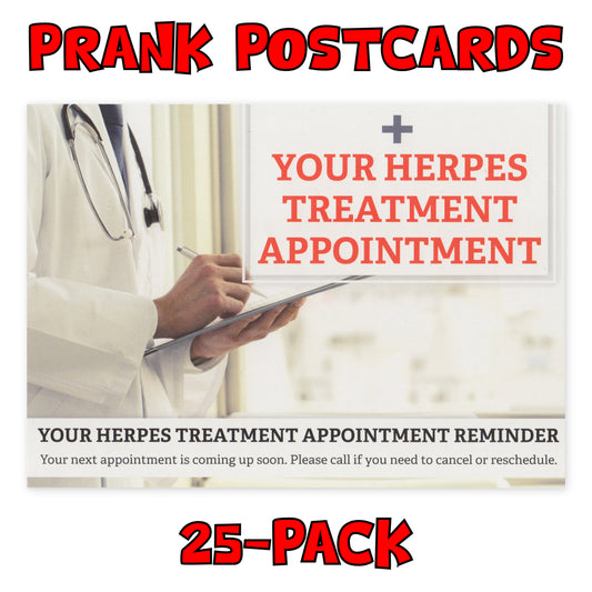 Prank Postcards (Herpes Treatment)