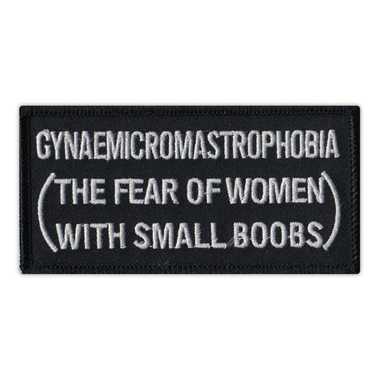 Patch, Embroidered Patch, Gynaemicromastrophobia (The Fear of Women With Small Boobs), 4