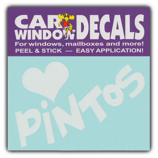 Decal, Window Decal, I Love Pintos, 4.5
