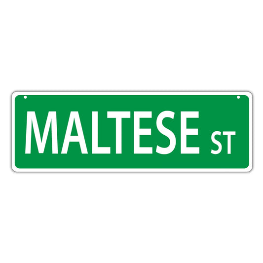 Street Sign, Plastic, Maltese Street, 17