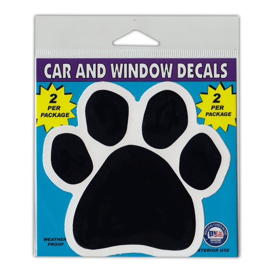 Window Decals, 2-Pack, Dog/Cat Paw, 4.5