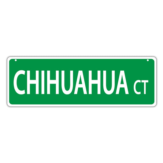 Street Sign, Plastic, Chihuahua Court, 17
