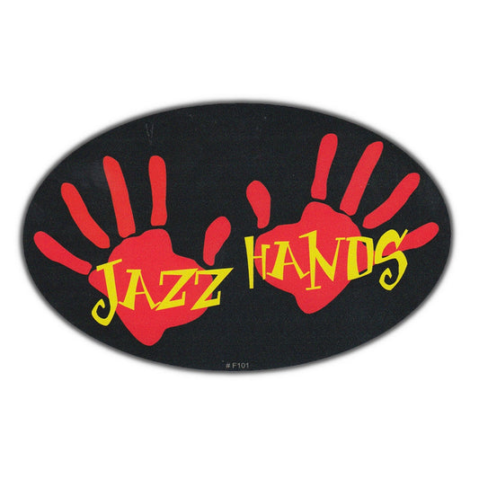 Sticker, Bumper Sticker, Jazz Hands, 5.25