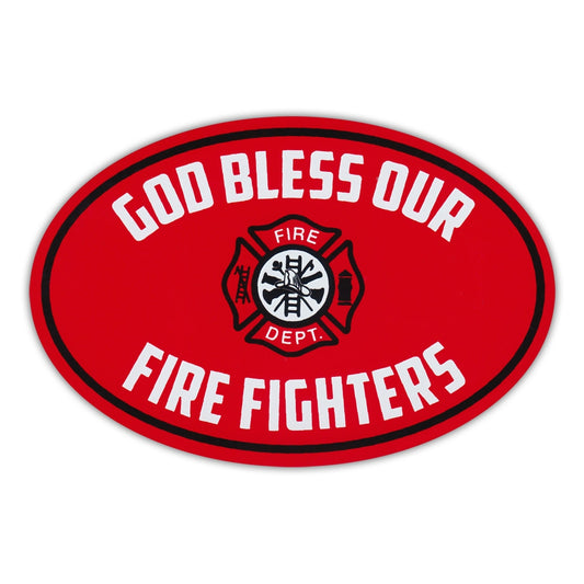 Magnet, Oval, God Bless Our Fire Fighters, 6