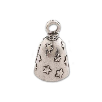 Guardian Bell, Metal, Old Glory, United States Flag, Motorcycle Rider, Biker, Good Luck Bell, .75