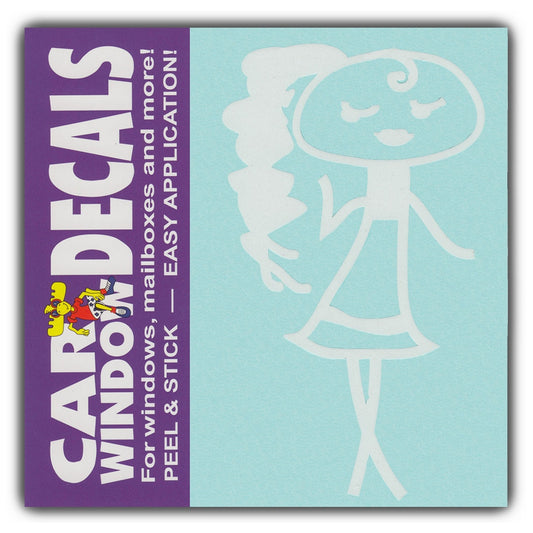 Decal, Window Decal, Teen Girl, 4