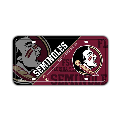 Embossed Aluminum License Plate Cover - Florida State Seminoles