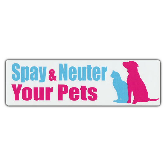 Sticker, Bumper Sticker, Spay & Neuter Your Pets, 10
