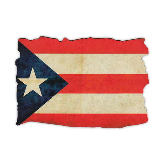 Magnet, Puerto Rico Flag (Weathered Look), 4.75