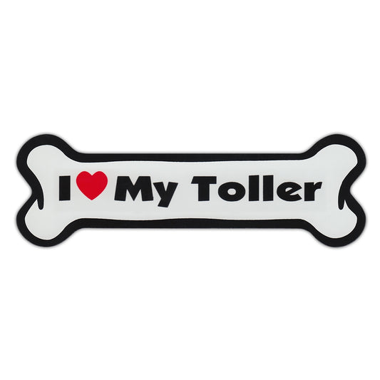 Magnet, Dog Bone, I Love My Toller, 7