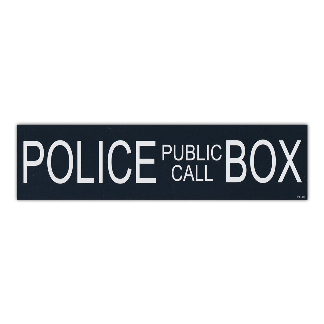 Calling Police Sticker Bumper Sticker - Giant Size! - Police Public Call Box - Doctor Who