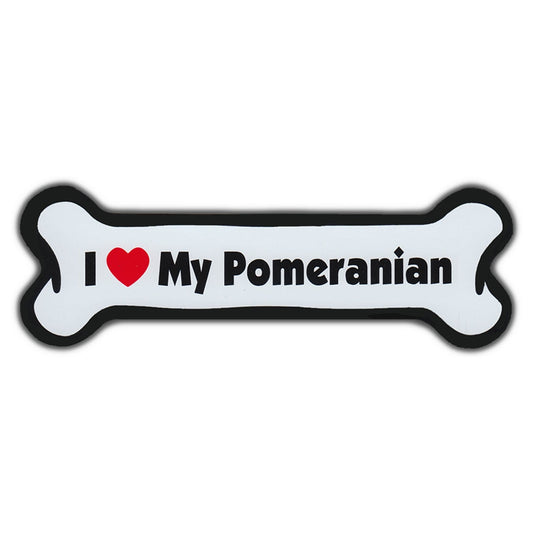 Magnet, Dog Bone, I Love My Pomeranian, 7