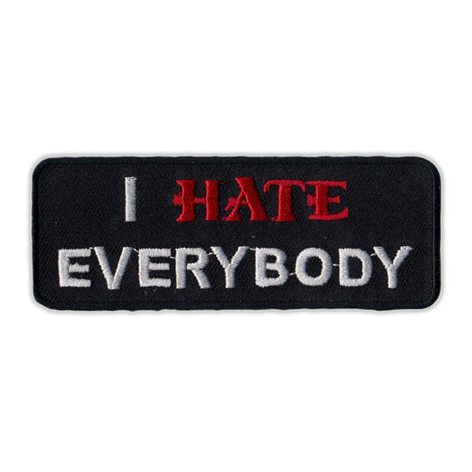 Patch, Embroidered Patch, I Hate Everybody, 4