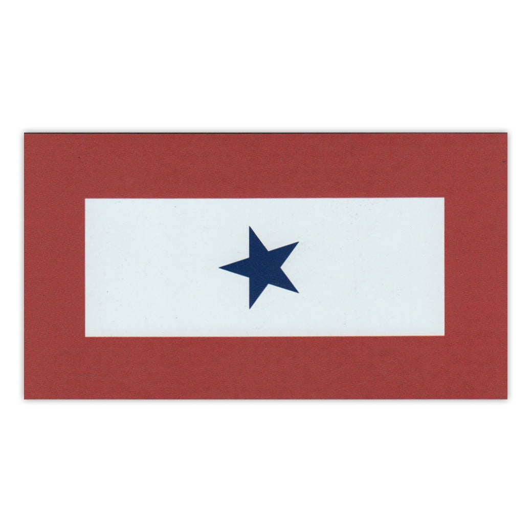 Magnet - Blue Star Service Flag, 1 Star (5.5" x 3")