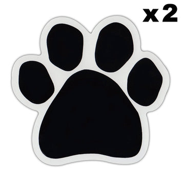 Window Decals, 2-Pack, Dog/Cat Paw, 4.5