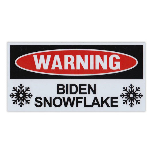 Magnet, Funny Warning Magnet, Biden Snowflake, Practical Jokes, Gags, Pranks, 6