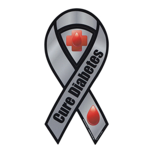 Magnet, Ribbon, Diabetes Awareness, 4