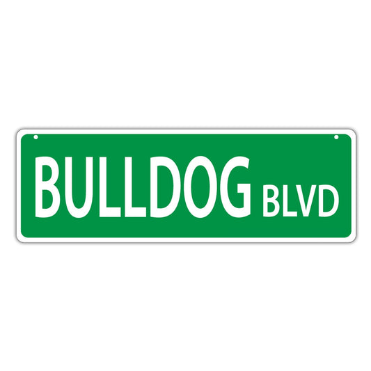 Street Sign, Plastic, Bulldog Blvd, 17