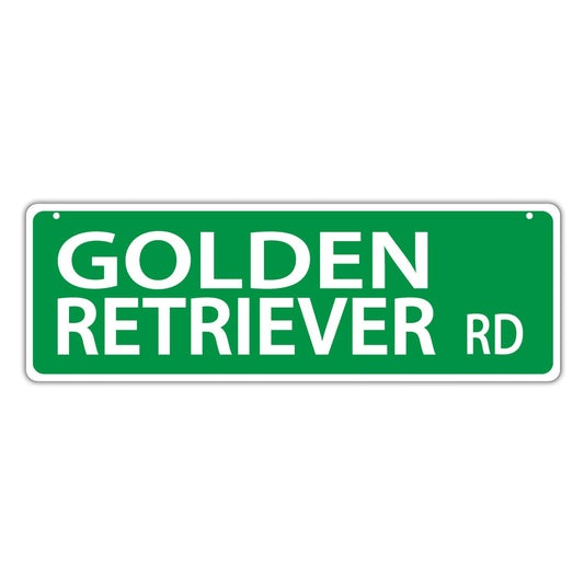 Street Sign, Plastic, Golden Retriever Road, 17