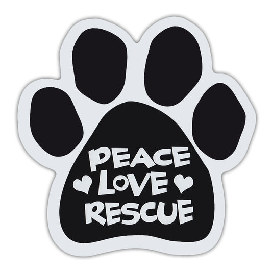 Magnet, Dog/Cat Paw, Peace Love Rescue, 5.5