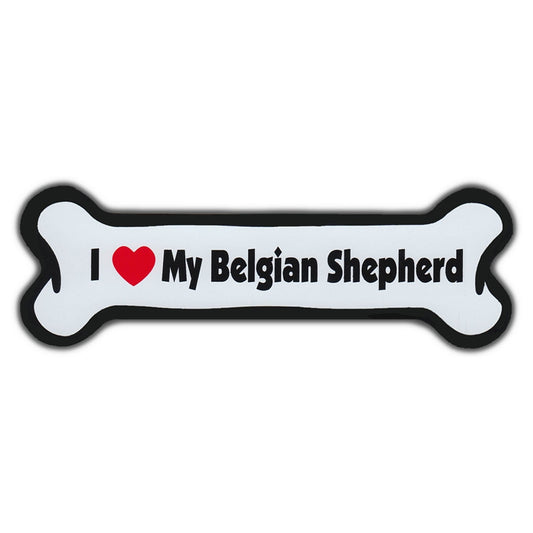 Magnet, Dog Bone, I Love My Belgian Shepherd, 7