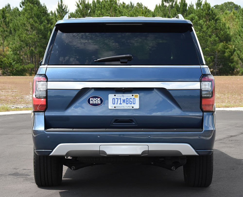 Oval Stickers - Fuck Biden SUV Picture