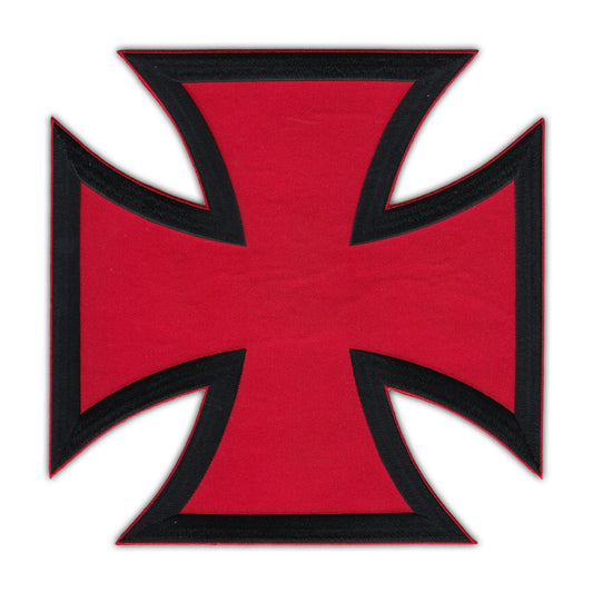 Patch, Embroidered Patch, Back Patch, Red and Black Chopper Cross (9