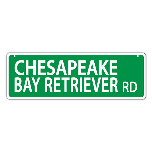 Street Sign, Plastic, Chesapeake Bay Retriever Road, 17
