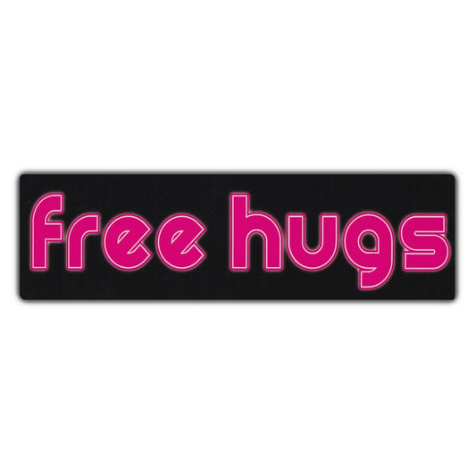 Sticker, Bumper Sticker, Free Hugs, 10