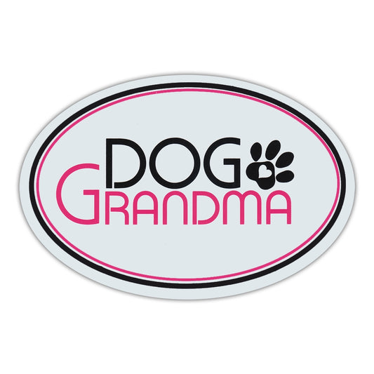 Magnet, Oval, Dog Grandma, 6