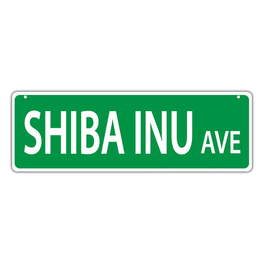 Street Sign, Plastic, Shiba Inu Avenue, 17