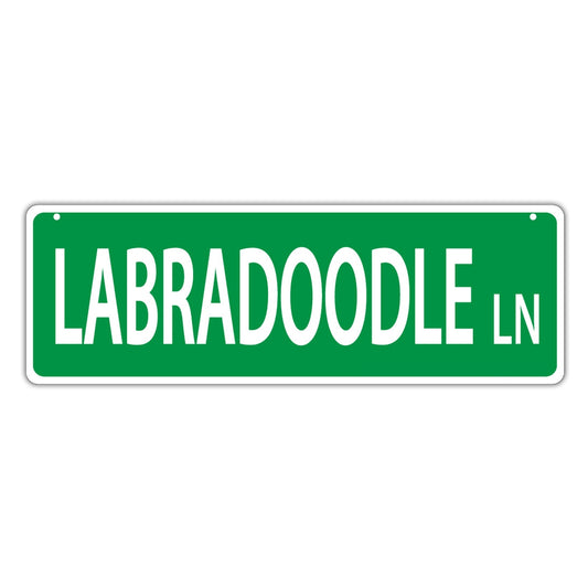 Street Sign, Plastic, Labradoodle Lane (Labrador Retriever, Poodle), 17
