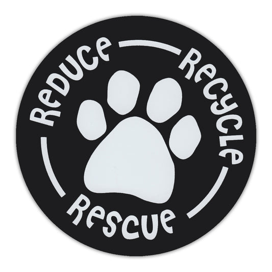 Magnet, Round, Reduce, Recycle, Rescue, 4.75