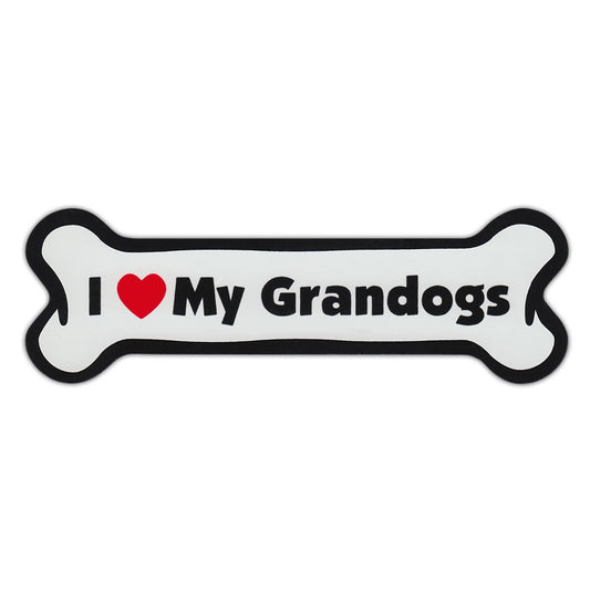 Magnet, Dog Bone, I Love My Grandogs, 7