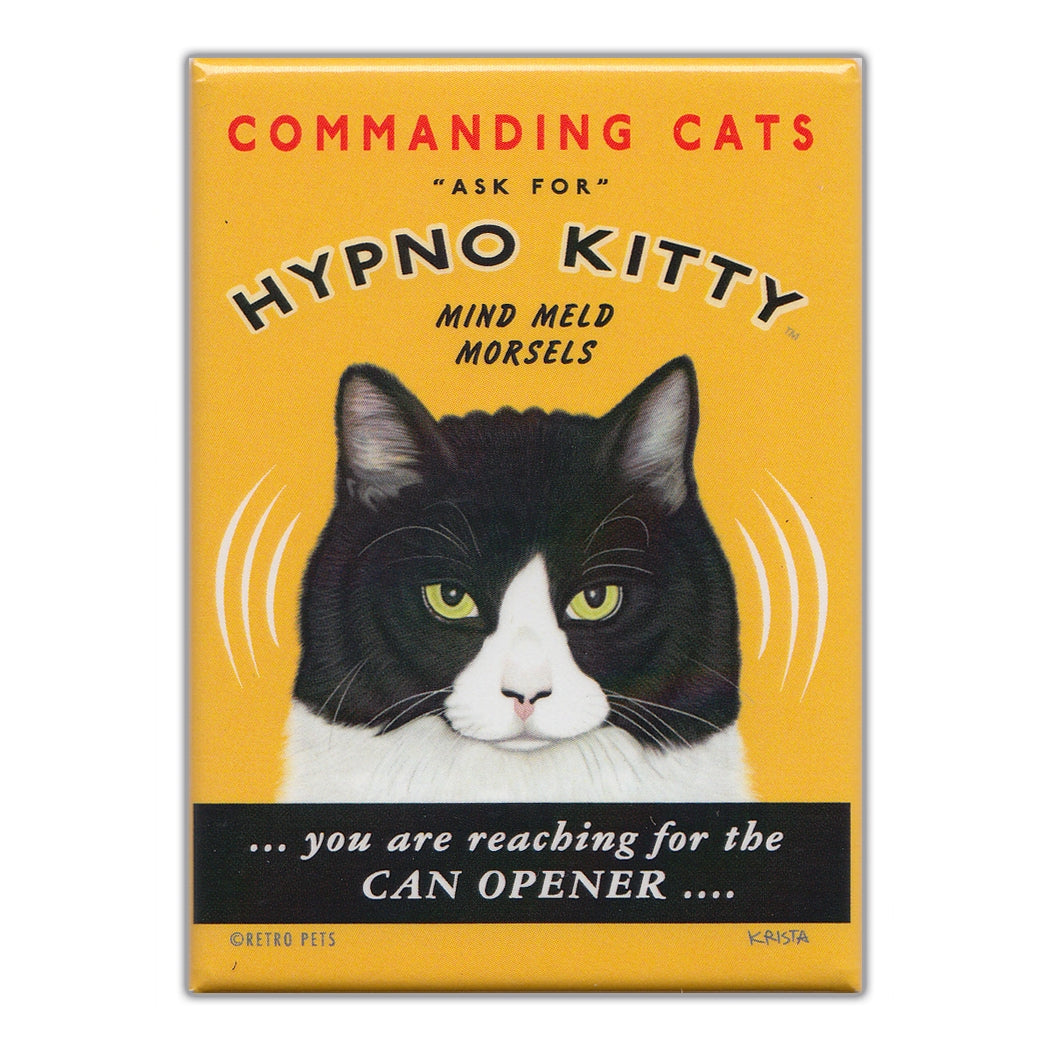 Refrigerator Magnet - Hypno Kitty