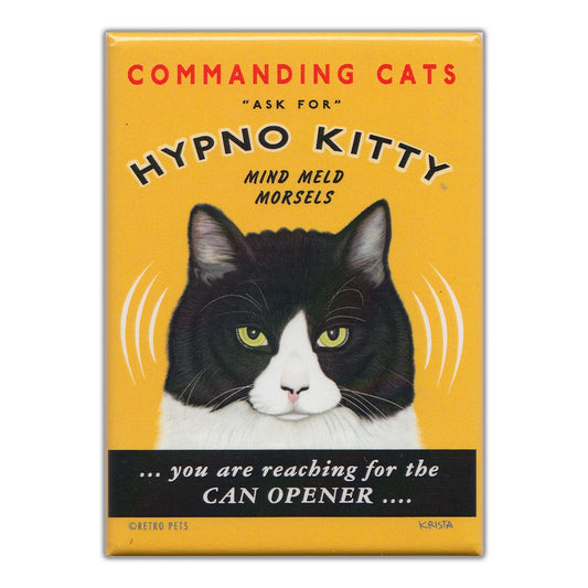 Magnet, Refrigerator Magnet, Hypno Kitty, 2.5