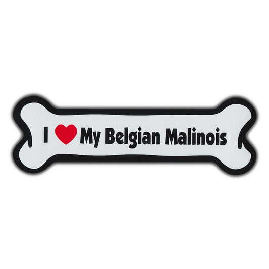 Magnet, Dog Bone, I Love My Belgian Malinois, 7