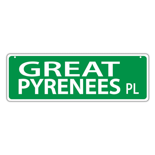 Street Sign, Plastic, Great Pyrenees Place, 17
