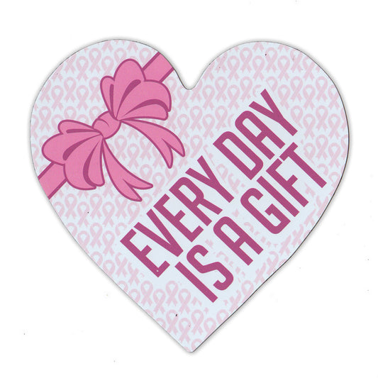 Magnet, Breast Cancer Support Heart, 4.25