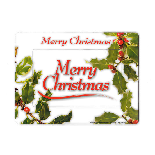 Magnet, Picture Frame, Merry Christmas, 7.75