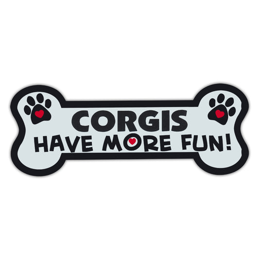 Magnet, Dog Bone, Corgis Have More Fun!, 7.25