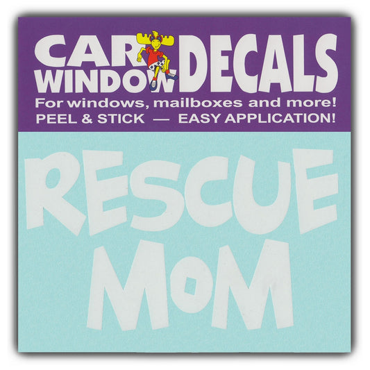Decal, Window Decal, Rescue Mom, 4.5