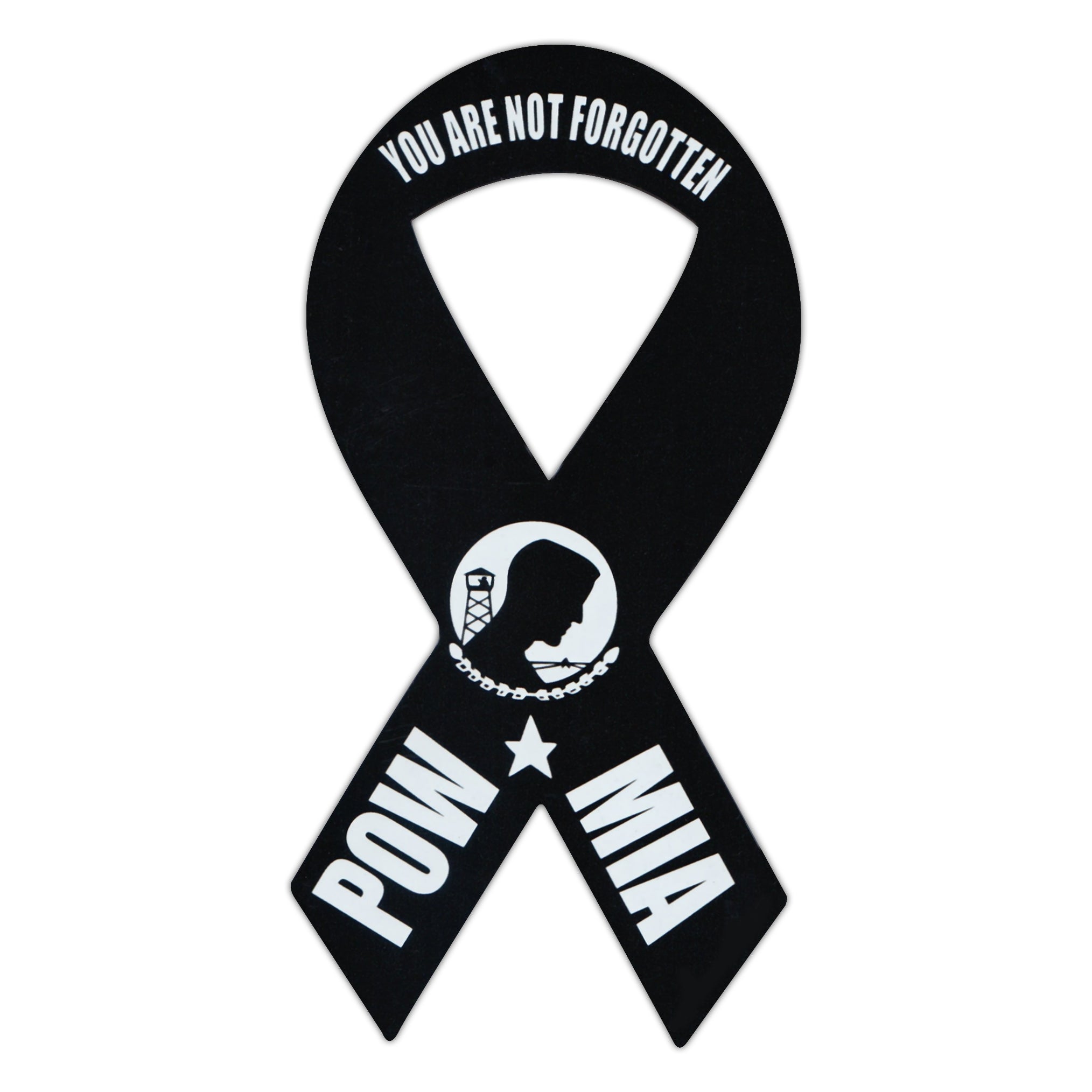 Ribbon Magnet - POW MIA Not Forgotten